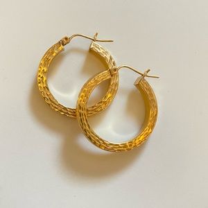 Solid 14k Gold Hoops